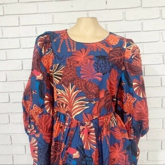 Farm Rio Women’s Animals Tapestry Mini Dress - Size Medium - Picture 4 of 12